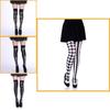 Hengzhou Halloween Skeleton Ghost Thigh-high Stockings Ultra-thin Breathable Sweat-absorbent