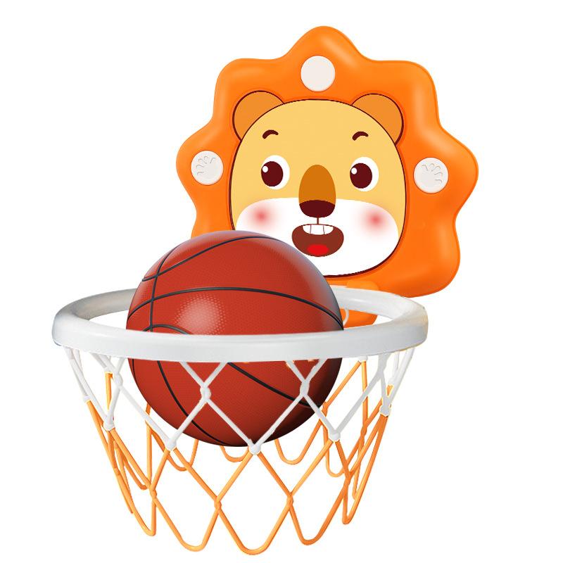 Canestro da basket per bambini Giocattoli sportivi Sollevamento silenzioso Supporto da basket per bambini Montaggio a parete per interni Tiro senza pugni Casa