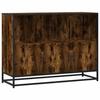 VidaXL Buffet Smoked Oak 100x35x76 Cm Engineered Wood, Storage Cabinet, Entryway Furniture, Accent Furniture, Furniture of 849031