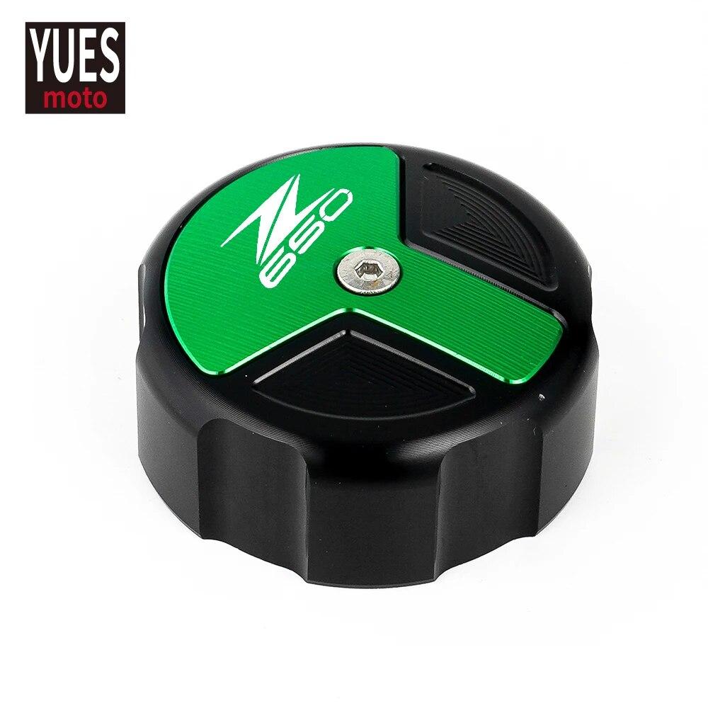 Motorcycle Accessories Front & Rear Brake Fluid Cylinder Master Reservoir Cover Cap For Kawasaki Z650 2017 2018  Universal