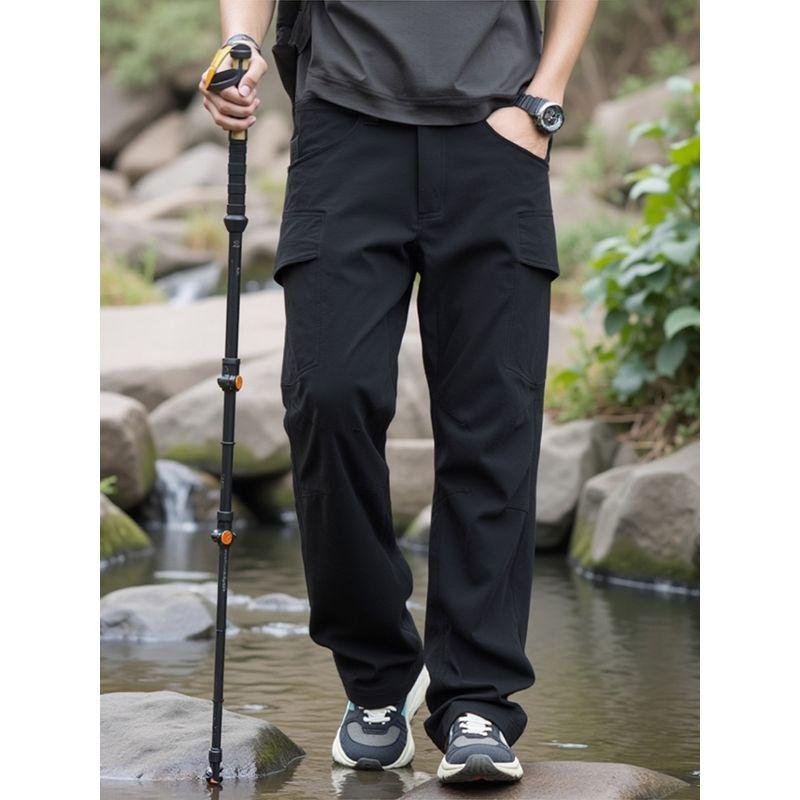 Niaojiajun Mountain Series Outdoor Functional Waterproof Tactical Pants Men's Straight-Leg Workwear Pants Export Men's Softshell Hiking Pants