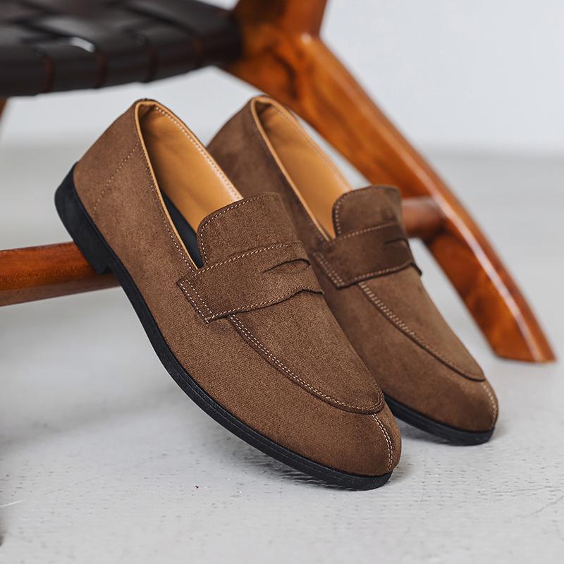 Fashion Breathable Light Men Loafers Anti-slip Outdoor Slip On Flats Man Handmade Casual Driving Shoes Soft Sole Boat Footwear Moccasins