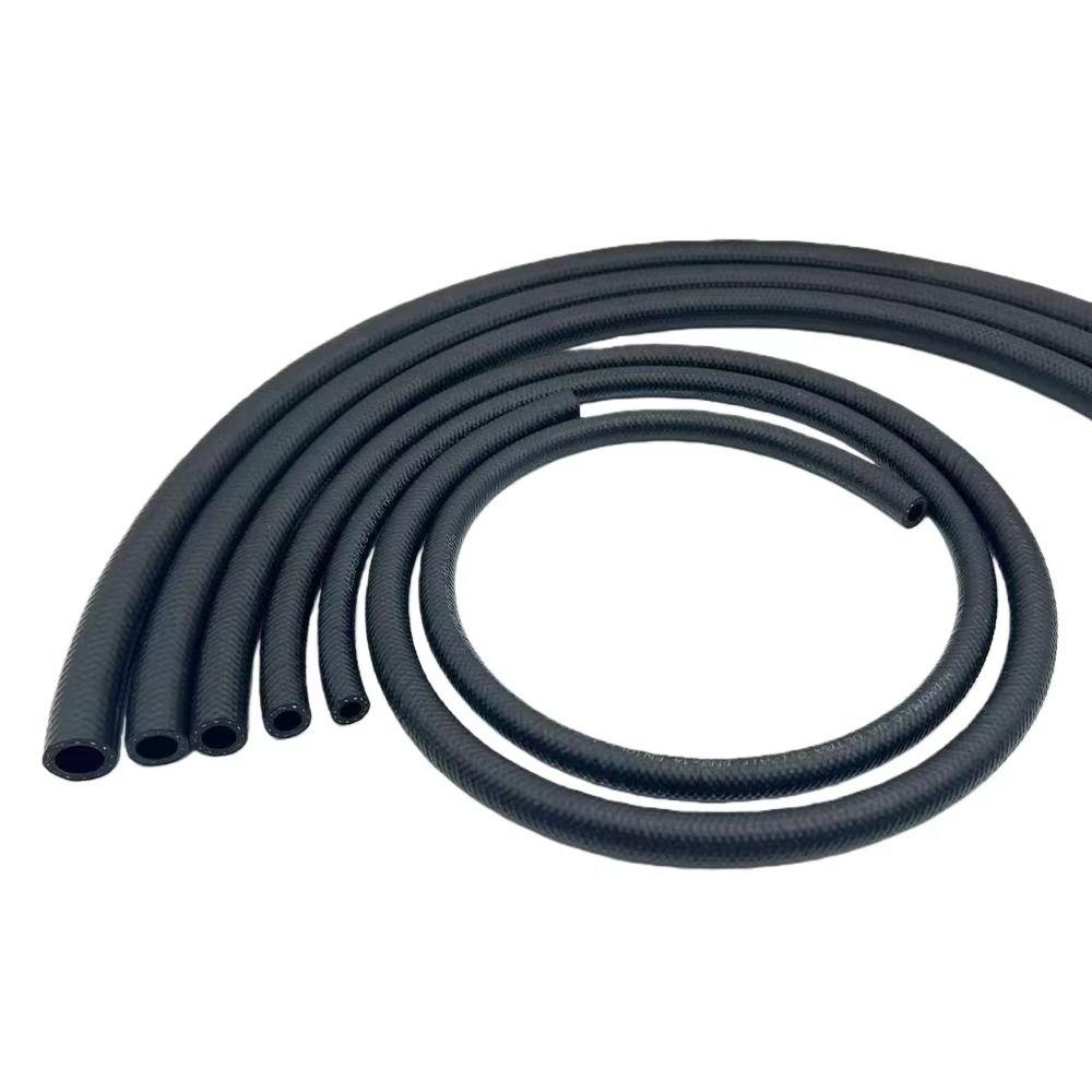 Multifunctional NBR Oil Resistant Hose ID 4 5 6 8 10 12 14mm Vacuum Hose Durable Car Fuel Hoses