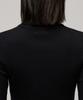MUSINSA STANDARD WOMAN Women'S Slim Crop Mock Neck Knit [Black]