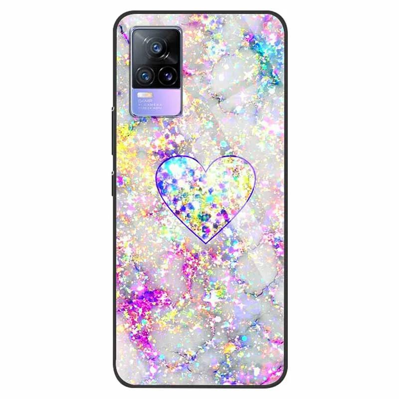For VivoV21 5G Tempered Glass Case for Vivo V21 5G Soft Bumper Hard Funda For Vivo X60 Pro Global Phone Case X60 5G 2021 Cover