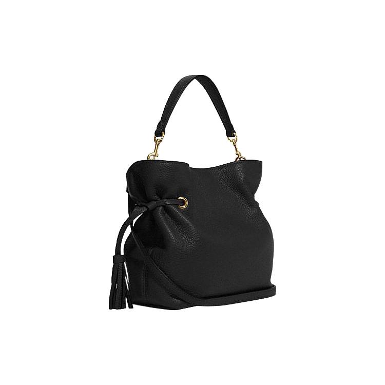 New COACH Andy Cow Leather Handbag, Shoulder Bag, Crossbody Bag Medium Size Women's Black CE555-IMBLK