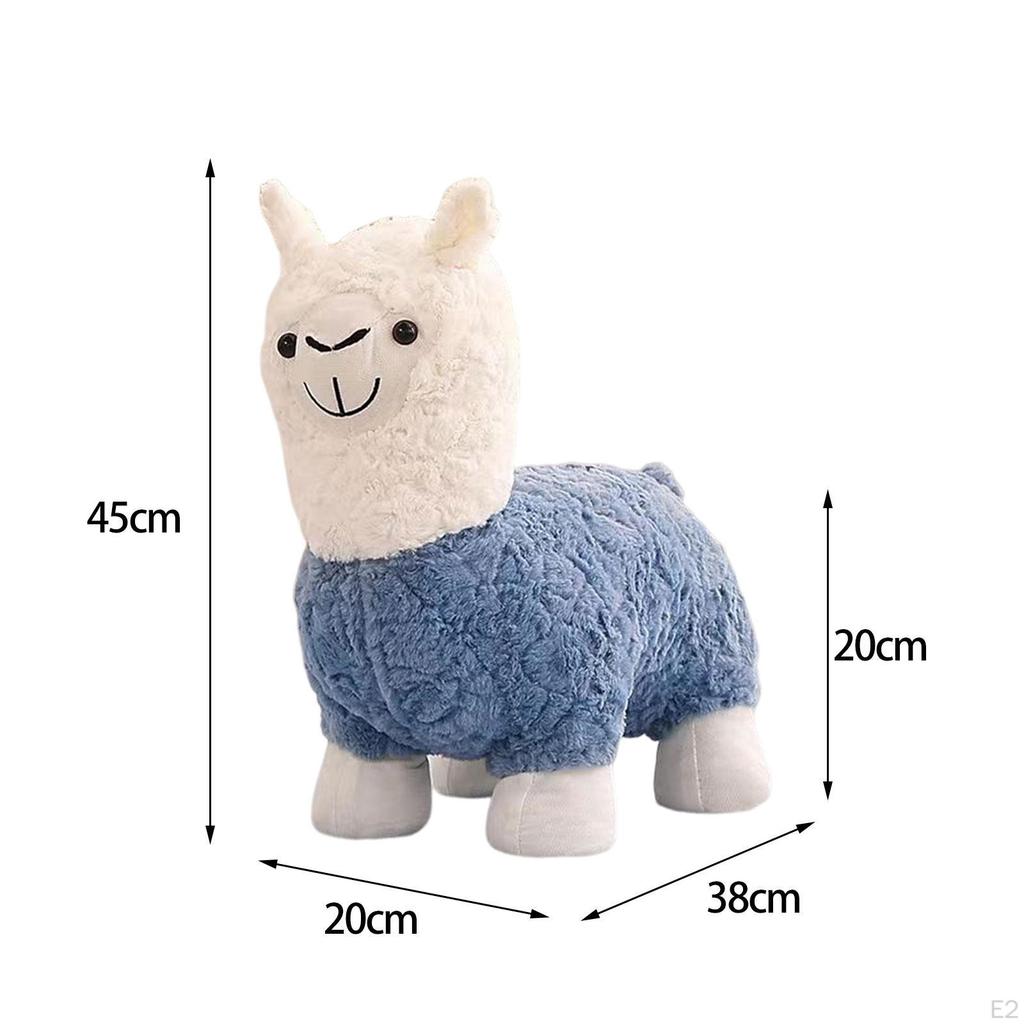 Adorable Alpaca Plush Footrest for Home Decor