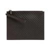 Microshima Logo Print Zipper Leather Clutch Men Clutch Dark-Brown 544477-BMJ1N-2044