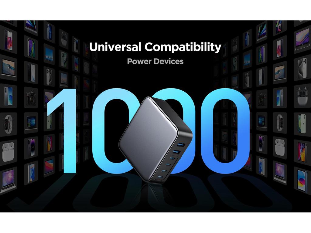 240W Multi-Port USB GaN Charger with PD3.1 and 140W Single-Port Charging