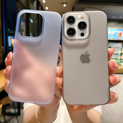 Clear Matte Hard PC Phone Case For iPhone 16 15 14 13 12 Pro Max Plus Translucent Slim Skin Shockproof Full Cover