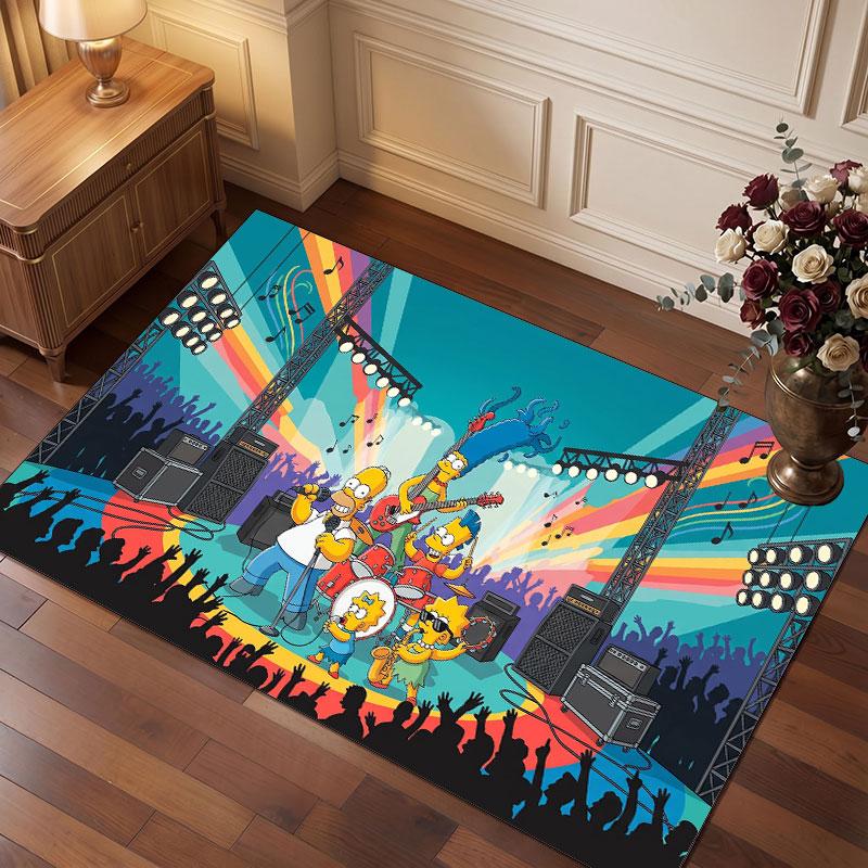 The Simpsons Rug Soft Thick Non Slip Floor Carpet for Bedroom Living Room Home Decor