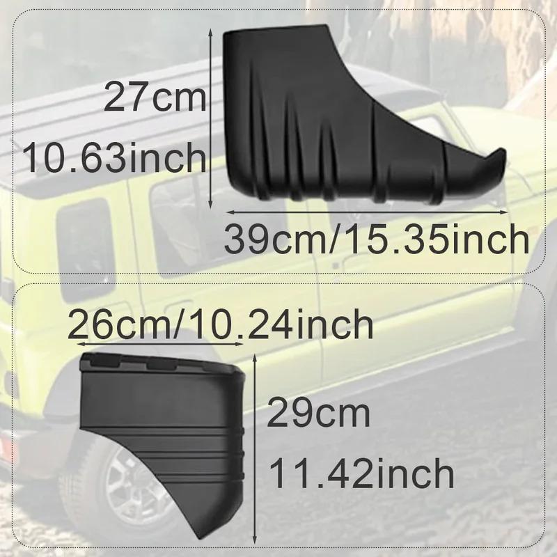 For Suzuki Jimny 2-Door/4-Door 2024 2025 4pcs Car Front Rear Fender Wrap Corners Angle Guard Cover