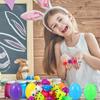 28 Pack Easter Egg LED Jelly Light Up Rings Birthday Party Favors for Kids Prizes Flashing Toys Boys