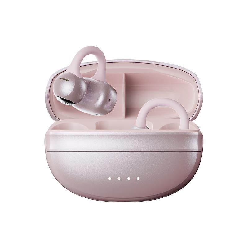 

New noise reduction ear clips, open bass non-in-ear wireless earphones, high battery life bluetooth earphones BX-T9-JL рожевий колір золота