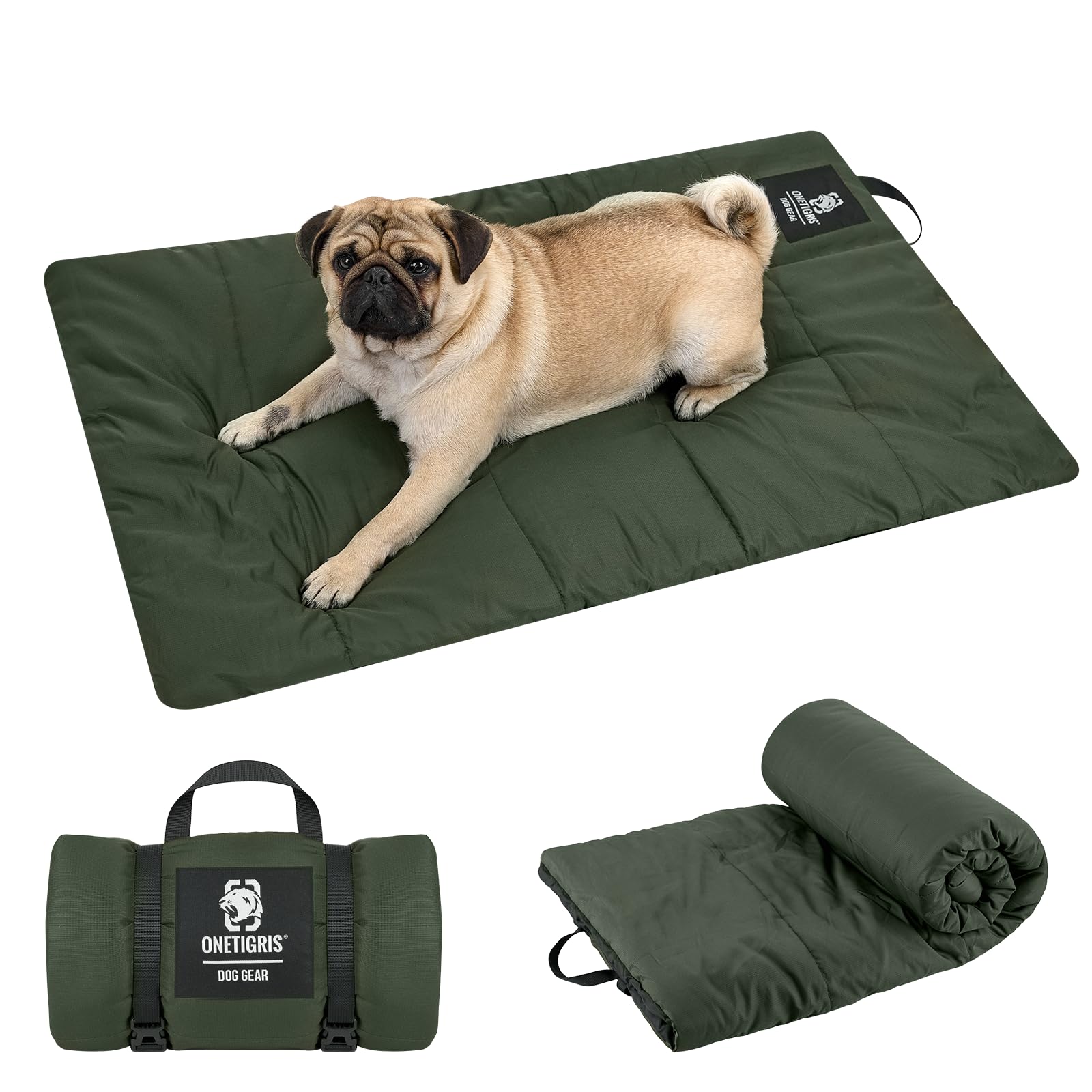 

OneTigris Dog Pet Bed, Indoor/Outdoor Use, Foldable, Year-Round, Washable, Waterproof, Antibacterial, Odor-Resistant, Keeps Pets Off the Ground, Campi