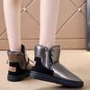 Snow boots women's winter 2025 new velvet thickened short tube waterproof and non-slip winter warm outer wear cotton shoes women