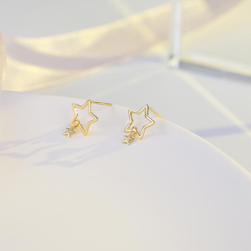 

Серьги-звезды из серебра Banyan Tree S925: Трендовый, элитный нишевый дизайн 2021 года ES1525