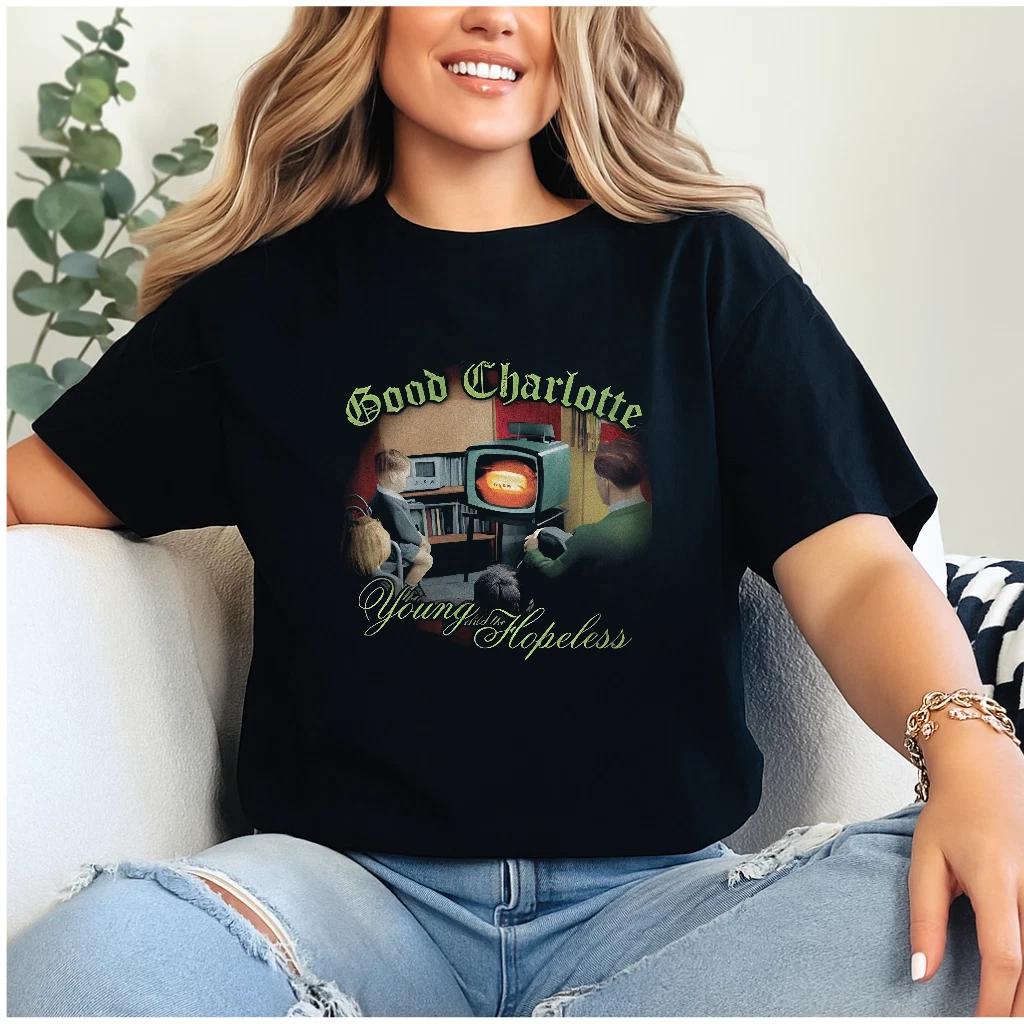 Good Charlotte Unisex T-Shirt - Young & Hopeless Album Style S