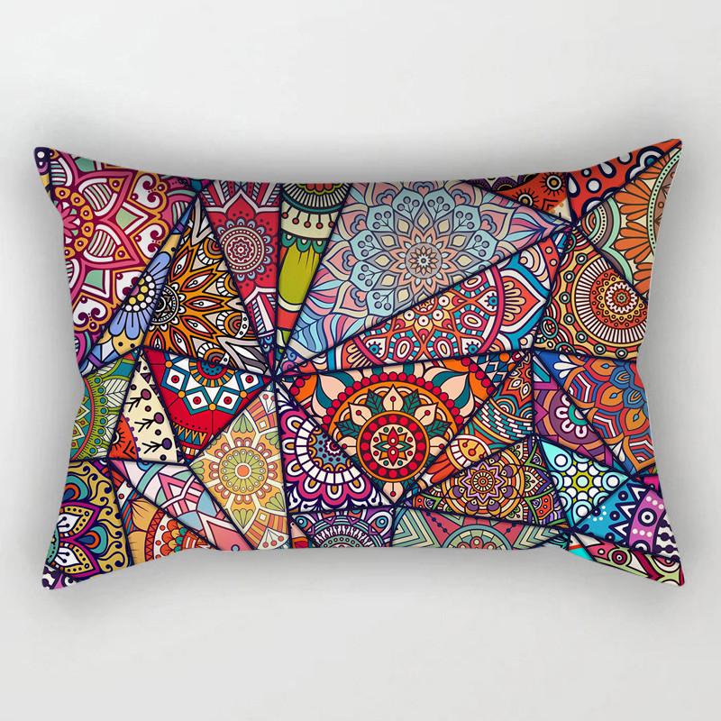 Mandala Cushion Cover 30x50 Polyester Vintage Pattern Pillowcover Decorative Sofa Cushions Throw Pillows Home Decor Pillowcase