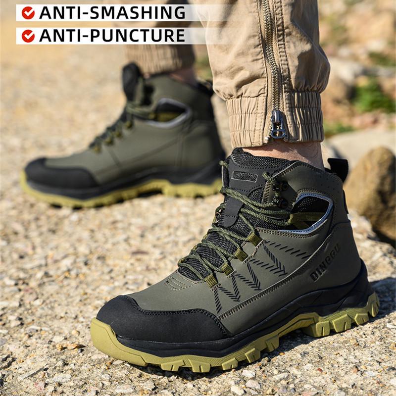 Male Anti static Work Boots Anti-smash Safety Shoes Men Anti puncture Steel Toe shoes Protection Indestructible shoes Non-slip