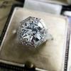 Internet Celebrity Creative Square Bag Micro Zircon Ring, Wedding Anniversary Gift Exchange