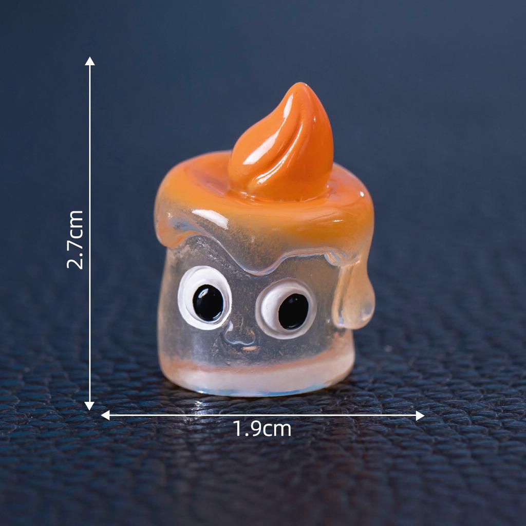 Cute Halloween Monster Crystal Ball Ornament Resin Home Desktop Mini Miniature Figurines Miniature Landscape Home Decoration