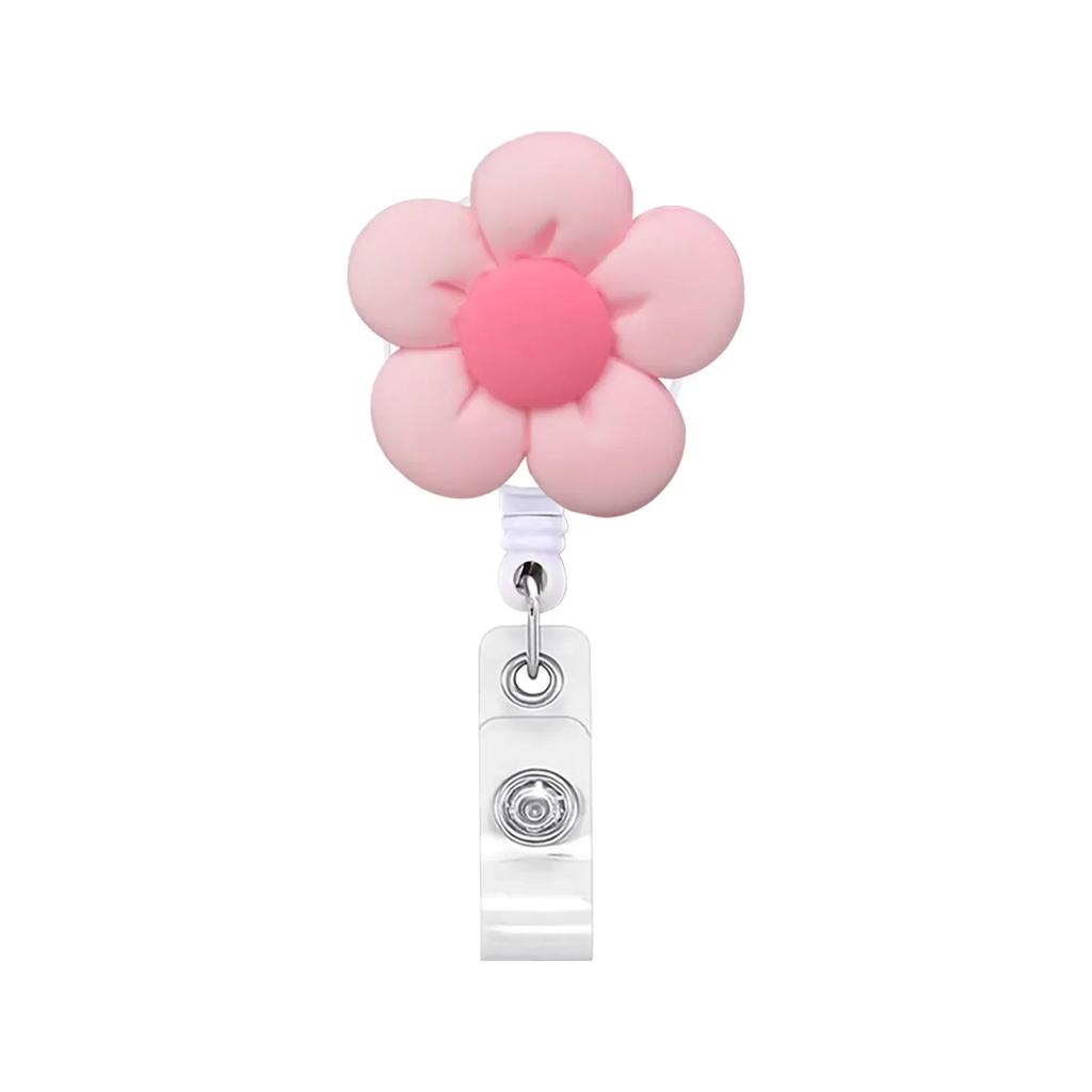 1 pieza Portatarjeta de identificación de trabajo con carrete retráctil para insignia de enfermera/doctor, llavero, accesorios para insignias, regalos para mujeres