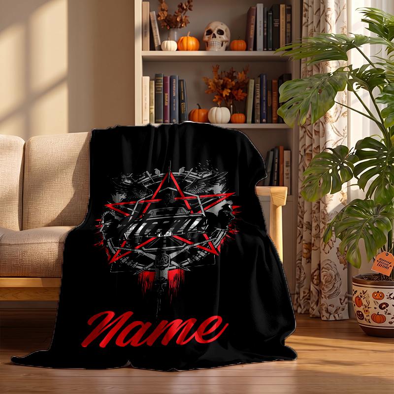Supernatural Custom Flannel Blankets Soft Warm Cozy Throws for Home Decor Holiday Gifts