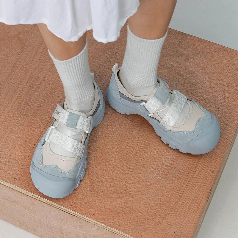 Ugly Cute Velcro Dad Shoes Children 2025 Summer Casual Grape Mom Graffiti Dirty Sports Leisure Sports Sandals Women