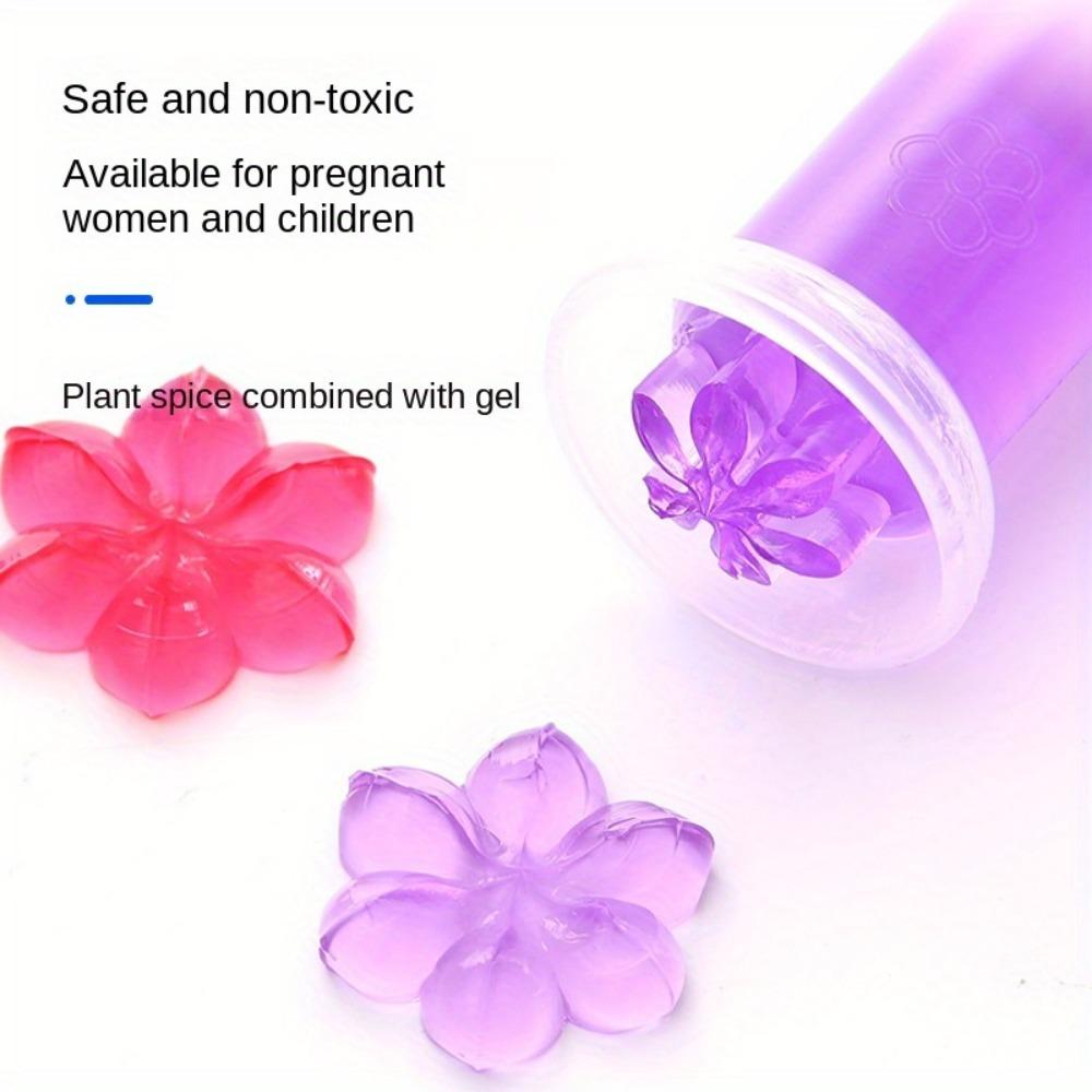Gel de nettoyage des toilettes, désodorisant, fleur aromatique, parfum de salle de bains, désodorisant