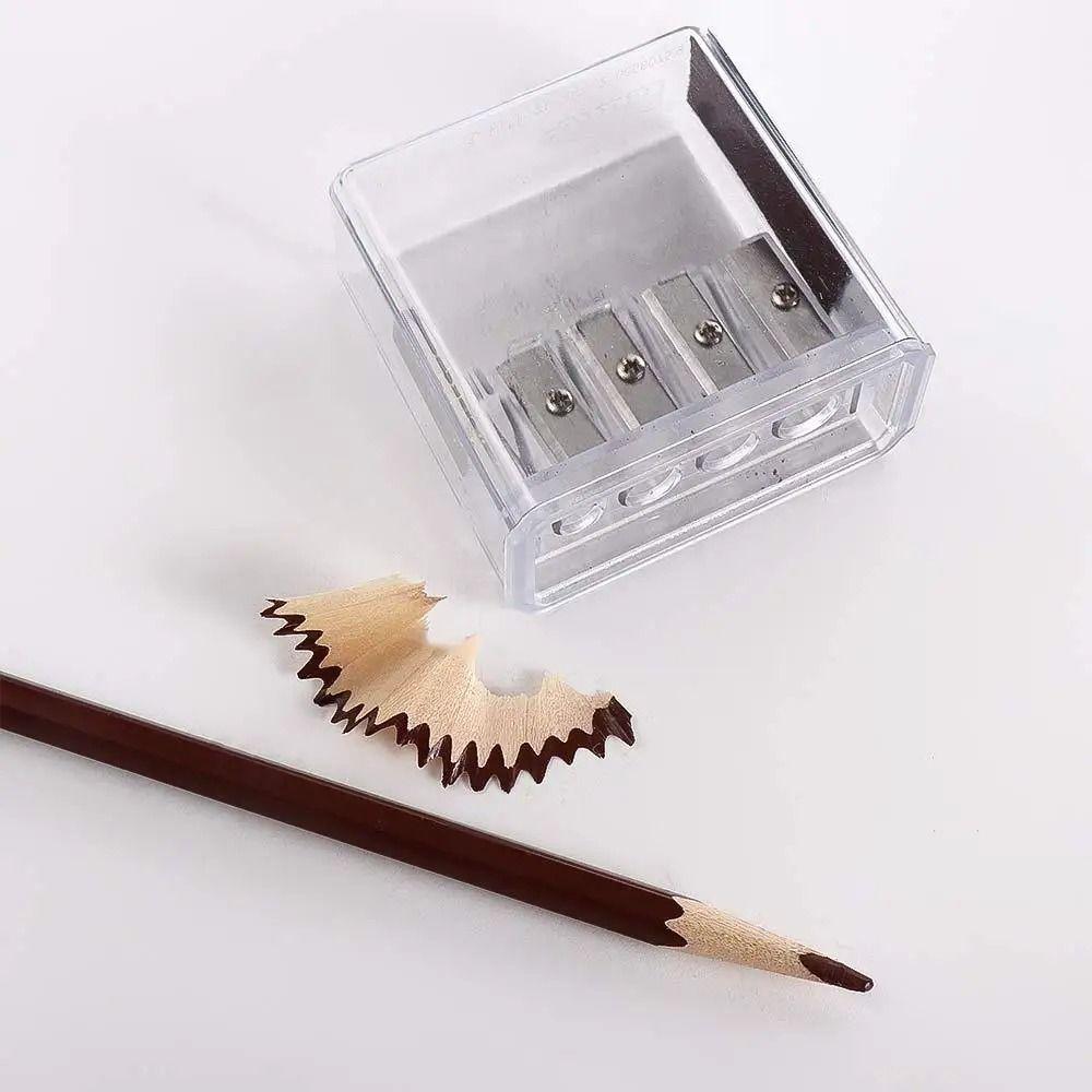 Transparent Pencil Sharpener Multi-functional Sketching Students Manual Sharpener Students Use