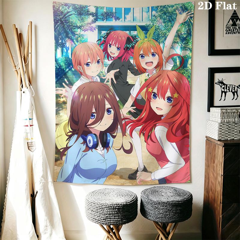 The Quintessential Quintuplets Pattern Home Decor Tapestry, Wall Hanging, Decorative RV Wall Cloth.DGT0925306