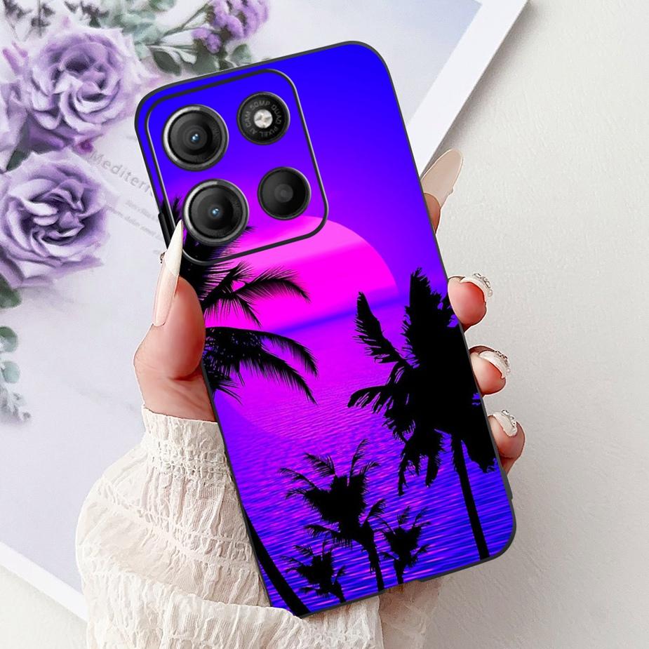 For Motorola Moto G15 Case Stylish Painted Cover Shockproof Soft TPU Phone Case For Motorola G15 G 15 MotoG15 Fundas 6.72'' Capa