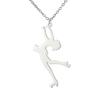 Dreamtimes Ice Skater Necklace Skating Charm Sports Ice Skating Pendant Necklace Inspirational Jewelry for Women Skate Lover