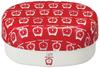 Masakazu ZAPP Compact Lunch Box with Lower Upper Microwave and Dishwasher Product Scale, Red, Capacity 250ml, 200ml, Safe, Number 43-27095-0