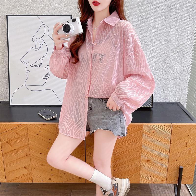 Women's Chiffon Sun Protection Cardigan - Lightweight, Long-Sleeved Beach Outerwear