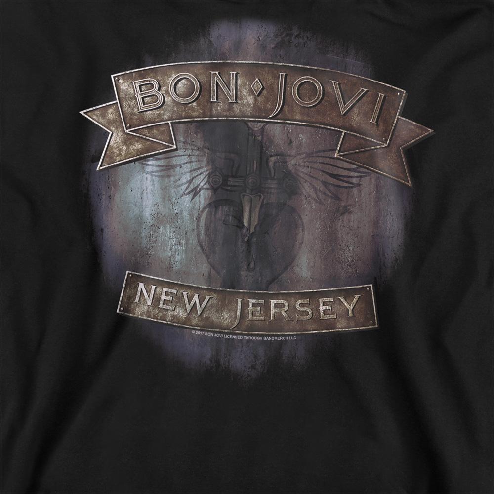 Bon Jovi Unisex Adult New Jersey Sweatshirt