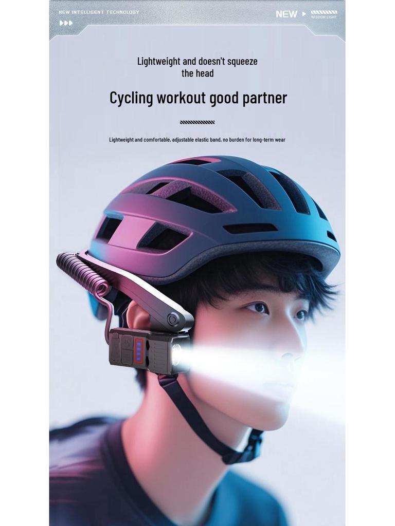 Leichte Multifunktionale Angelstirnlampe mit Zerlegbarem Outdoor-Sensor und Leistungsanzeige