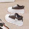 Fashion Key Height Perforated Runners Women Vulcanize Gray Sneakers Red White Shoes Sports Footwears Traning Brand Name
