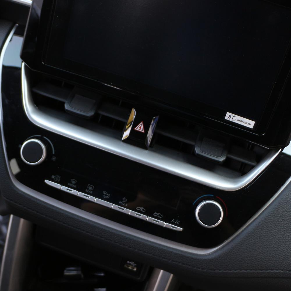 Car Console AC Air Vent Navigation Strip Sticker for Toyota Corolla Cross XG10 2019 - 2025 Decoration Cover Styling Accessories