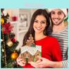 Weihnachts-Lebkuchenmann-Dekoration Geschenkbox für Feiertags-Party-Atmosphäre