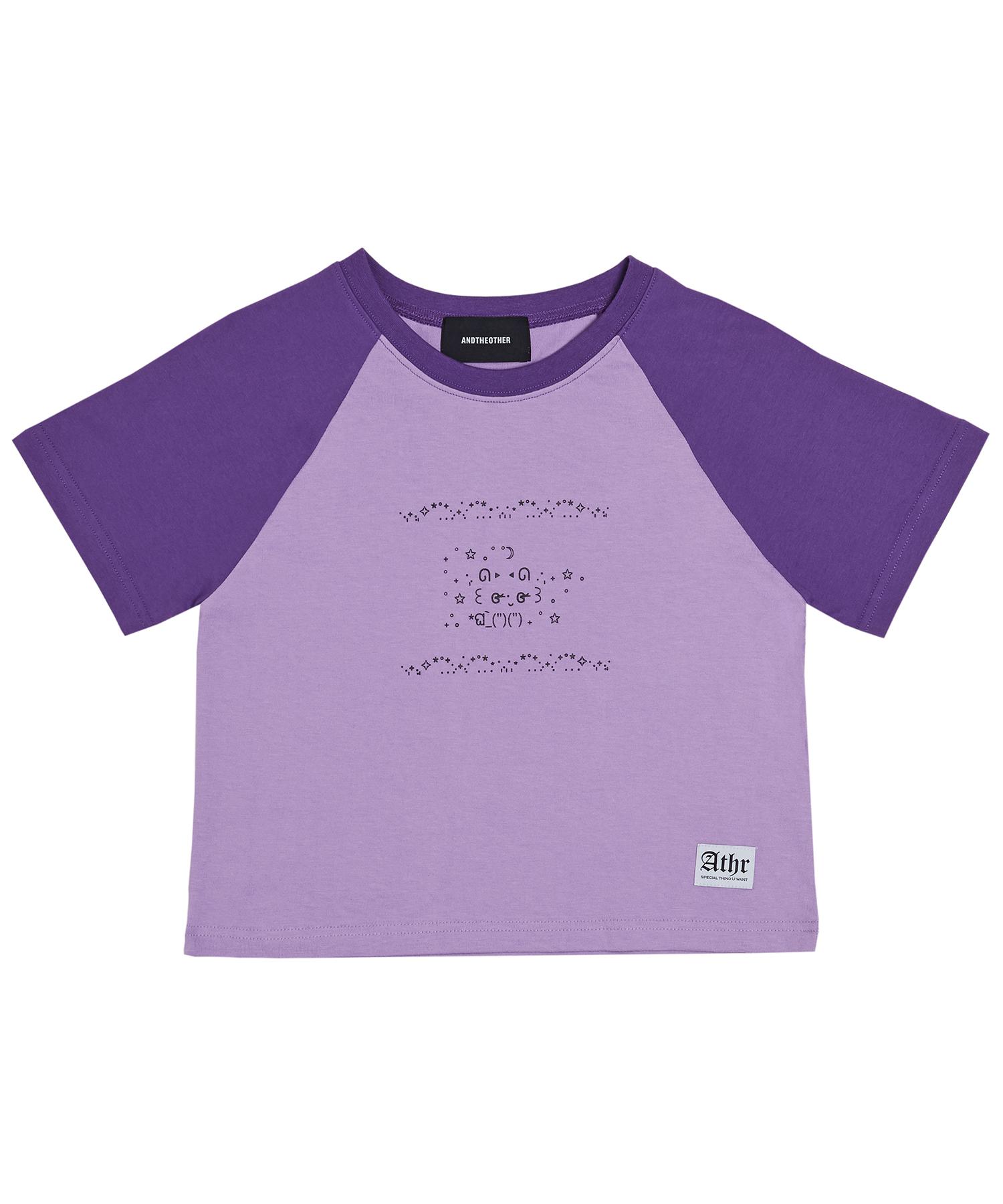 Andy Other Purple Emoji Raglan T-Shirt Purple/M