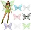 Kızlar Kadınlar için Peri Kanatları Cadılar Bayramı Elf Cosplay Aksesuarları Organze Kelebek Peri Kostümü Giydirme Partisi Hediyeleri için