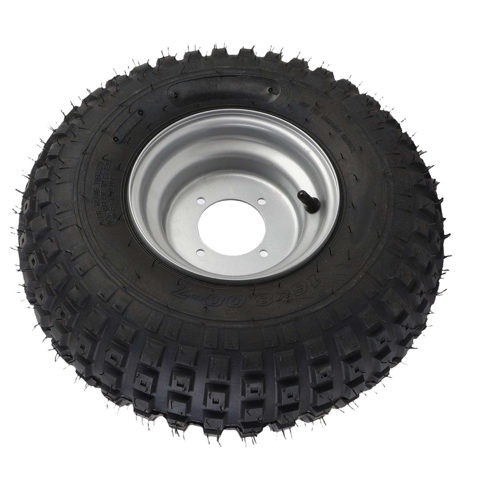 

Шина для квадроцикла 16x87 7 дюймов Нескользящая резина и алюминиевый сплав Шина для квадроцикла с ободом