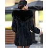 Fur Mink Fur Mother Coat New Long Large Size Coat Fur Imitation Fox Fur One-piece Fur Collar Coat