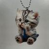 10Pcs Lovely Realistic Acrylic Cats Pendant Charm Keychain Hanging Ornaments for Cats Lover Backpack Car Mirrored Decors