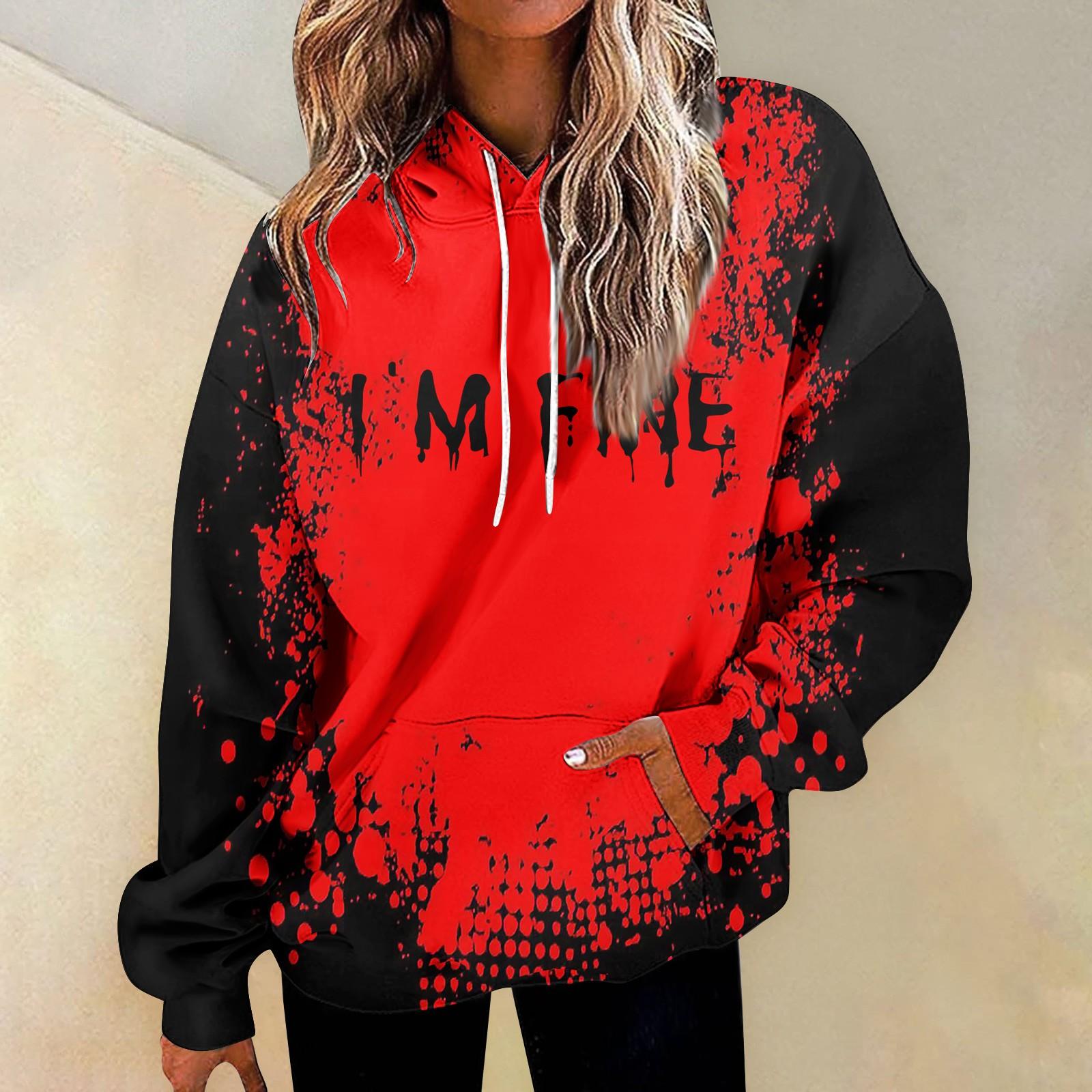 

Женская мода повседневная универсальная повседневная толстовка с рисунком повседневная толстовка с длинным рукавом с принтом XL чёрный