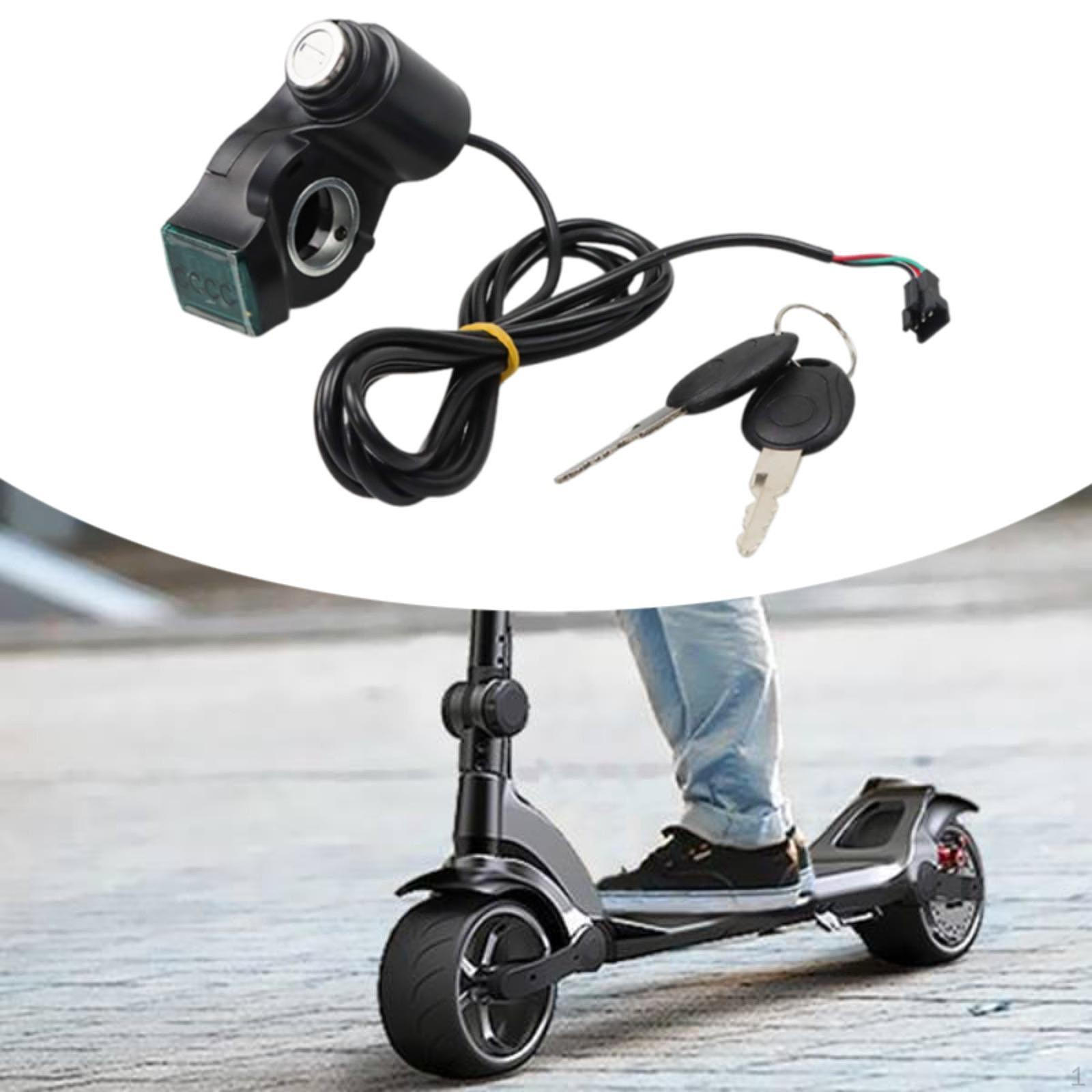 

Electric Bike Switch Lock, 10inch Key Switch, Digital Battery Power Display Handlebar