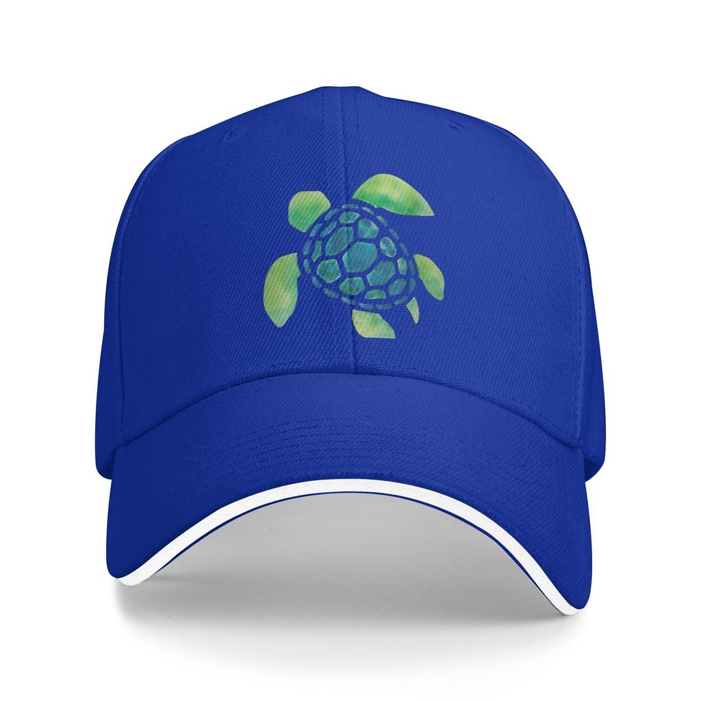Watercolor Summer Sea Turtle  Casual Baseball Cap Summer  Trucker Hat Wholesale Hunting Camping Hats Women Men Baseball Caps