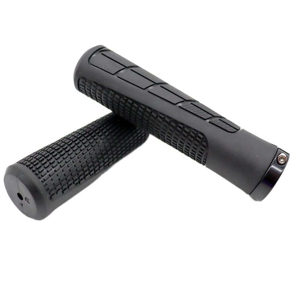 

2 PCS М які ручки для велосипеда Гумовий чохол для керма велосипеда Замок на ручках для гірського велосипеда Гірський велосипед чорний